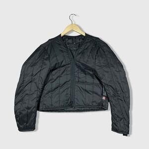 Dainese Quilted Jacket Liner Unisex 48 Black Lightweight Zip Front Motorcycle